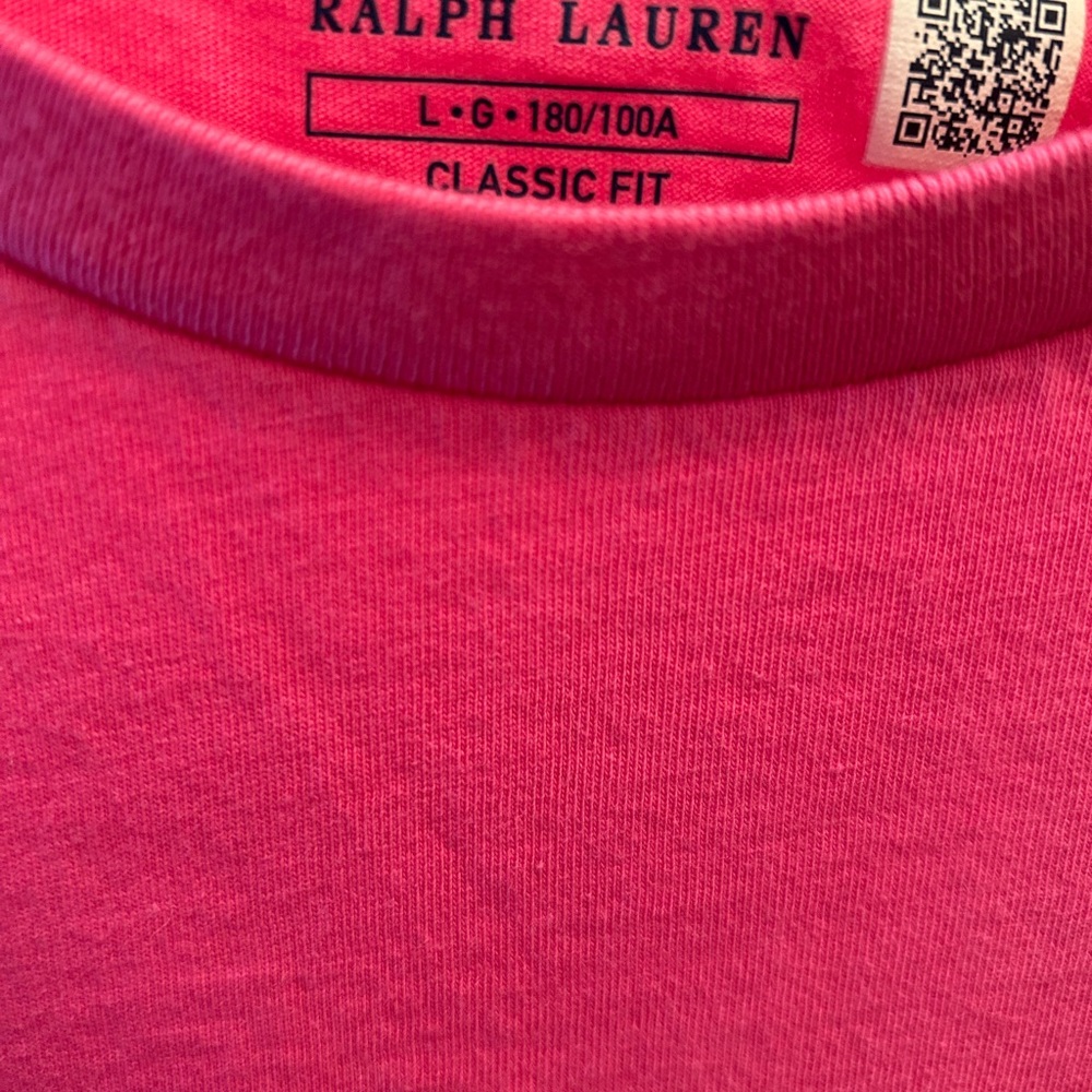 Ralph Lauren Pink Classic Fit T-Shirt